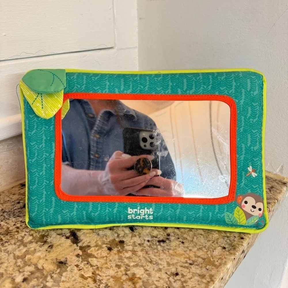 Bright Starts Sit and See Safari Floor Mirror